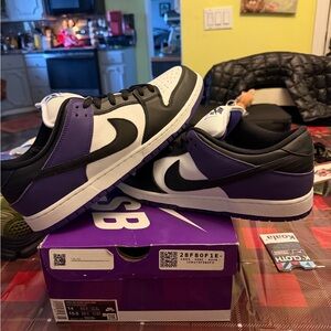Nike SB Dunk low Court purple sz 14 tried on condition!!!